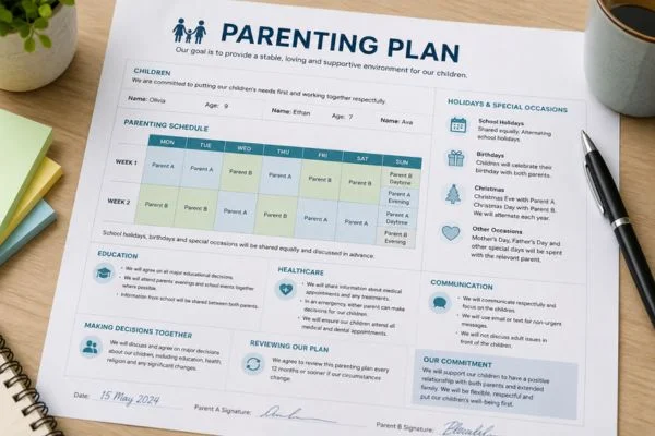 Understand parenting plans Swindon